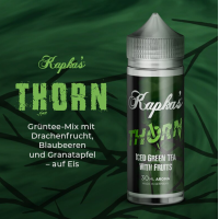 30 ml Kapka's Flava THORN Longfill - Aroma30 ml Kapka's Flava THORN Longfill  - AromaGeschmack:Tee, Früchte, Cooling EffektEiskalter grüner Tee mit Drachenfrucht und Granatapfel dazu noch eine Note frischer Blaubeeren.Geliefert wird das Aroma in einer 120ml-Chubby-Gorilla-Flasche, die mit 30ml Aroma befüllt ist.Vom Hersteller empfohlenen Dosierung: Flasche bis Oberkante mit Basis auffüllen und gut schütteln. Reifezeit ca. 5 - 7 Tage.Konzentrierte Aromen dürfen niemals unverdünnt gedampft werdenGeschmacksrichtung:Cooler, Tee, Drachenfrucht GranatapfelHerkunft:DEPG:100% - Aroma11177kapka's flava 11,90 CHFsmoke-shop.ch11,90 CHF