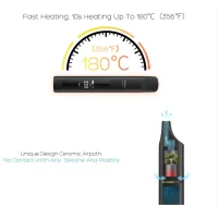 V3 Pro Vaporizer von XMax - Vaporizer Wax & Kräuter -V3 Pro Vaporizer von XMaxLieferumfang: 1x XMAX V3 Pro Vaporizer Portable1x 18650 Akku1x USB Typ-C Kabel3x Alkoholtücher1x Konzentratbehälter3x Wattestäbchen1x Reinigungsbürste1x BedienungsanleitungXMax präsentiert mit dem V3 Pro Vaporizer einen ultra kompakten und besonders handlichen Vaporizer in Form eines kleinen Stiftes. Durch die schlanke Form eignet er sich optimal zum Mitnehmen für unterwegs und passt auch in jede noch so kleine Hosentasche. Betrieben wird er mit einer herkömmlichen 18650er Akkuzelle, welche jedoch nicht im Lieferumfang enthalten ist. Der eingelegte Akku kann über den USB-C-Anschluss jederzeit auch unterwegs geladen werden. Das passende USB-C Ladekabel liegt dem Lieferumfang bei.Durch die kurze Aufheizzeit von nur fünfzehn Sekunden ist der V3 Pro von XMax jederzeit unverzüglich einsatzbereit. Es können trockene Kräuter mit einer Temperatur von 100 bis 220 °C verdampft werden. Wer gerne Öle oder auch Wachs und andere Konzentrate dampfen möchte, dem steht eine kleine Wachskapsel zur Verfügung, welche sich problemlos und unkompliziert reinigen lässt. Für die Reinigung liegen ausserdem in Alkohol getränkte Wattepads, drei Wattestäbchen und eine Reinigungsbürste im Lieferumfang bei. Ausserdem kann das Mundstück des V3 Pro Vaporizers für die Reinigung komplett zerlegt werden.Auf dem OLED Display werden alle wichtigen Informationen, wie z.B. die Betriebstemperatur angezeigt. Die Einstellung der Temperatur erfolgt über die zwei kleinen Auswahltasten, welche sich unterhalb des kleinen Displays befinden. Das Einschalten des V3 Pro erfolgt über den grossen Knopf oberhalb des Displays, der gleichzeitig auch als Befeuerungsknopf genutzt werden kann. Im On-Demond-Modus wird der V3 Pro durch Betätigen der Feuertaste 30 Sekunden lang beheizt. Wer aber lieber die Heizkammer konstant und durchgängig auf Temperatur halten will, dem stehen zwei Session-Modi von vier und sechs Minuten zur Verfügung.V3 Pro Vaporizer von XMaxArtikeltypVaporizerHerstellerXMaxTemperatur Limiten100° - 220°CAufheizzeit15 SekundenAkku1x, 18650Akkuleistung2600 mAhAnschlüsseUSB C-TypeFarbenSilber, SchwarzMaterialAluminium Legierung, Edelstahl, KeramikLänge150 mmBreite27 mmDicke / Tiefe24 mmGewicht107gHerkunftUSA11952XVape Vaporizer124,00 CHFsmoke-shop.ch124,00 CHF V3 Pro Vaporizer von XMax - Vaporizer Wax & Kräuter -V3 Pro Vaporizer von XMaxLieferumfang: 1x XMAX V3 Pro Vaporizer Portable1x 18650 Akku1x USB Typ-C Kabel3x Alkoholtücher1x Konzentratbehälter3x Wattestäbchen1x Reinigungsbürste1x BedienungsanleitungXMax präsentiert mit dem V3 Pro Vaporizer einen ultra kompakten und besonders handlichen Vaporizer in Form eines kleinen Stiftes. Durch die schlanke Form eignet er sich optimal zum Mitnehmen für unterwegs und passt auch in jede noch so kleine Hosentasche. Betrieben wird er mit einer herkömmlichen 18650er Akkuzelle, welche jedoch nicht im Lieferumfang enthalten ist. Der eingelegte Akku kann über den USB-C-Anschluss jederzeit auch unterwegs geladen werden. Das passende USB-C Ladekabel liegt dem Lieferumfang bei.Durch die kurze Aufheizzeit von nur fünfzehn Sekunden ist der V3 Pro von XMax jederzeit unverzüglich einsatzbereit. Es können trockene Kräuter mit einer Temperatur von 100 bis 220 °C verdampft werden. Wer gerne Öle oder auch Wachs und andere Konzentrate dampfen möchte, dem steht eine kleine Wachskapsel zur Verfügung, welche sich problemlos und unkompliziert reinigen lässt. Für die Reinigung liegen ausserdem in Alkohol getränkte Wattepads, drei Wattestäbchen und eine Reinigungsbürste im Lieferumfang bei. Ausserdem kann das Mundstück des V3 Pro Vaporizers für die Reinigung komplett zerlegt werden.Auf dem OLED Display werden alle wichtigen Informationen, wie z.B. die Betriebstemperatur angezeigt. Die Einstellung der Temperatur erfolgt über die zwei kleinen Auswahltasten, welche sich unterhalb des kleinen Displays befinden. Das Einschalten des V3 Pro erfolgt über den grossen Knopf oberhalb des Displays, der gleichzeitig auch als Befeuerungsknopf genutzt werden kann. Im On-Demond-Modus wird der V3 Pro durch Betätigen der Feuertaste 30 Sekunden lang beheizt. Wer aber lieber die Heizkammer konstant und durchgängig auf Temperatur halten will, dem stehen zwei Session-Modi von vier und sechs Minuten zur Verfügung.V3 Pro Vaporizer von XMaxArtikeltypVaporizerHerstellerXMaxTemperatur Limiten100° - 220°CAufheizzeit15 SekundenAkku1x, 18650Akkuleistung2600 mAhAnschlüsseUSB C-TypeFarbenSilber, SchwarzMaterialAluminium Legierung, Edelstahl, KeramikLänge150 mmBreite27 mmDicke / Tiefe24 mmGewicht107gHerkunftUSA11952XVape Vaporizer124,00 CHFsmoke-shop.ch124,00 CHF