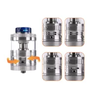 Aromamizer RAGNAR RDTA 18 ml von Steam Crave - SilberLieferumfang1x Steamcrave Aromamizer Ragnar RDTA1x Steamcrave Postless Deck1x Kaminreduzierung1x 18ml Glas1x Ersatzteil1x BedienungsanleitungSteamcrave bringt mit dem Ragnar RDTA den nächsten Riesen auf den Markt. Der Verdampfer hat einen Durchmesser von sagenhaften 35mm und passt damit perfekt auf den hauseigenen Hadron oder PMW Mod. Der Ragnar RDTA hat ein Fassungsvermögen von unglaublichen 18ml und bietet, wie von Steamcrave gewohnt, eine Menge Platz zum Wickeln. Man kann bei dem großzügig gestalteten Deck auch dicke Drähte oder Spezielwicklungen verwenden. Zudem ist der Verdampfer auf einen offenen Zug ausgelegt, was auch von dem 22mm Driptip im Honeycomb Design unterstrichen wird. Damit man auch problemlos das Mesh-Deck (nicht im Lieferumfang enthalten) nutzen kann, liegt ein Adapter bei, der die Kammer dementsprechend verkleinert. Somit hat man auch bei den diversen Verfügbaren Decks freie Auswahl. Somit ist der Steamcrave Aromamizer Ragnar RDTA ein vielseitig einsetzbarer und sehr hochwertig verarbeiteter Verdampfer, der insbesondere auf großen Akkuträgern optisch neue Maßstäbe setzt. Technische DatenMaße: 56,9mm x 35,0mmDrip Tip: 22mm Resin Drip TipDeck: Postless DeckZugverhalten: offenes DTLFüllvolumen: 18mlBefüllung: Topfill-SystemAirflow:  Stufenlos regulierbar 9409steam Crave59,90 CHFsmoke-shop.ch59,90 CHF