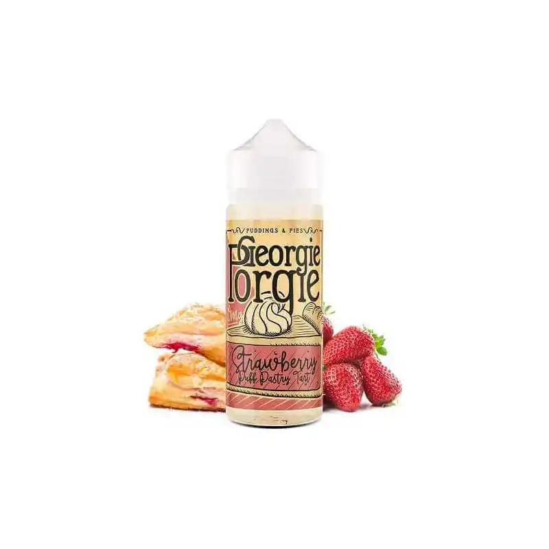 Georgie Porgie - Strawberry Puff Pastry Tart 0mg 100ml ShortfillLieferumfang:&nbsp;Georgie Porgie - Strawberry Puff Pastry Tart 0mg 100ml ShortfillGeschmack:&nbsp;Strawberry Puff Pastry E-Liquid by Georgie Porgie is a delicious flaky pastry classic with freshly sliced strawberries combined with sticky jam and topped with silky cream. This vape is truly indulgent for not only the taste buds but has a moreish aroma to boot.&nbsp;120 ml Chubby (Inhalt 100ml)&nbsp;70% VG / 30% PG7820Georgie Porgie - Premium Liquids16,30&nbsp;CHFsmoke-shop.ch16,30&nbsp;CHF