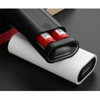 Quick Charge Powerbank M2 (2x 18650) WeissLieferumfang: 1x Quick Charge Powerbank M2 (Betrieben 2x 18650) vers. FarbenDie leistungsstarke Powerbank für unterwegs! Mit der Quick Charge Powerbank M2 hast du genug Leistung um dein Smart Phone zu laden und immer Ersatz Akkus für deine Dampfe zur Hand. Zubehör für Ladegeräte.Ohne Batterie (separat bestellbar) Durch die Nutzung von 18650 Akkus hat man zudem immer einen Ersatz Akku mit dabei. Mit voll beladenen Schächten erreicht man eine Gesamtkapazität von 6000mAh! Die Powerbank ist auch mit nur einem Akku voll funktionsfähig.Auch die USB Eingänge können die Akkus geladen werden. Über die 2 USB Ausgänge können die elektronischen Geräte geladen werden. Zum Einschalten der Powerbank betätigt man die Power Taste.Schutzvorrichtung: Überladungs- und Tiefenentladungsschutz, Reserve Protection und Kurzschlussschutz12047Efest18,00 CHFsmoke-shop.ch18,00 CHF Quick Charge Powerbank M2 (2x 18650) WeissLieferumfang: 1x Quick Charge Powerbank M2 (Betrieben 2x 18650) vers. FarbenDie leistungsstarke Powerbank für unterwegs! Mit der Quick Charge Powerbank M2 hast du genug Leistung um dein Smart Phone zu laden und immer Ersatz Akkus für deine Dampfe zur Hand. Zubehör für Ladegeräte.Ohne Batterie (separat bestellbar) Durch die Nutzung von 18650 Akkus hat man zudem immer einen Ersatz Akku mit dabei. Mit voll beladenen Schächten erreicht man eine Gesamtkapazität von 6000mAh! Die Powerbank ist auch mit nur einem Akku voll funktionsfähig.Auch die USB Eingänge können die Akkus geladen werden. Über die 2 USB Ausgänge können die elektronischen Geräte geladen werden. Zum Einschalten der Powerbank betätigt man die Power Taste.Schutzvorrichtung: Überladungs- und Tiefenentladungsschutz, Reserve Protection und Kurzschlussschutz12047Efest18,00 CHFsmoke-shop.ch18,00 CHF