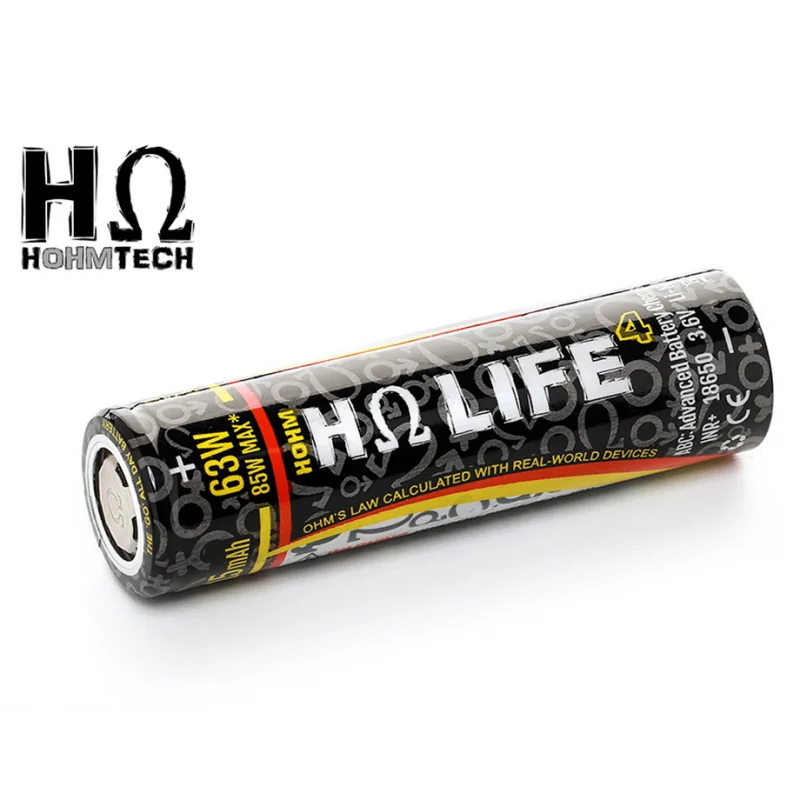 HohmTech Life4 18650 3015mAh max. 31,5A Lithium-Ionen-Akku NMC, 3,6V - 3,7VHohmTech Life4 18650 3015mAh max. 31,5A Lithium-Ionen-Akku NMC, 3,6V - 3,7VEin einzelne HohmTech Life4 Akku ermöglicht den Einsatz in einer elektronisch geregelte E-Zigarette bis max 85W. Der Akku ist durch seine Leistung und Kapazität mit Sony/Murata US18650VTC6 und Samsung INR18650-30Q gleichzustellen wobei Hohmtech in Gegensatz zu Industriezellen seine Akkus auf die Bedürfnisse von E-Zig. ausgelegt hat. .18650 Hohm Tech Life4 Akkus für den Einsatz im Akkuträger bis max. 85WDie exakt angegebenen Kennzahlen sind mittel weile zu einem Markenzeichen geworden. Hohe Beliebtheit und Durchbruch auf den Markt erreichten die Akkus in den USA wo sich auch der Hauptsitz der Firma befindet. In einer Umfrage des angesehensten E-zig. Forums zu Beliebtheit und Vertrauen auf den Markt haben die HohmTech Akkus den ersten Platz belegt.Informationen zur Sicherheit der Hohm Tech Akkus:Hohmtech arbeitet mit einer Reihe von Industrie unternehmen, Zertifizierungsstellen und Aufsichtsbehörden der Industrie zusammen, um sicherzustellen, dass den Kunden durchgängig sichere und zuverlässige Hochleistungszellen bereitgestellt werden, die alle Sicherheits- und Transportvorschriften erfüllen.&nbsp;Technische Daten zu der HohmTech Life4 18650 Akkus:Kapazität3015mAh 10,85 WhMinimale Kapazität2955mAhNennspannung3,6V - 3,7VLadeschlussspannung4,2V ± 0,05Entladeschlussspannung2,5Vmax. Entladestrom (konstant)22A (22000mA)max. Entladestrom (Temperaturüberwacht 80°)31,5A (31500mA)empfohlene Ladestrom0,xx - 2,5A (2500mA)max. Ladestrom4,431A (4431mA)Schutzelektronik PCB/BMSkeinePluspolflach (Flat Top)Durchmesser18,37 mm ± 0,15 mmHöhe65,0 mm ± 0,2 mmGewicht49,9g ± 1 gLadeverfahrenCC-CV&nbsp;Vergleiche, Entladekurven und Testläufe:https://www.e-cigarette-forum.com"Vorläufige Model"https://lygte-info.dk&nbsp;"Vorläufige Model"Datenblätter zu der&nbsp;HΩ Life4:HΩ WORK² 18650&nbsp;(Datenblatt)IEC&nbsp;(62133) (internationale Normungsorganisation)UN&nbsp;(UN38.3)MSDS&nbsp;(Sicherheitsdatenblatt)CE&nbsp;(Europäische Konformität)Sicherheitshinweise:Lithium Zellen dürfen nur mit Schutzelektronik betrieben werden!Bitte beachten Sie, dass Lithium Zellen nur durch autorisiertes Fachpersonal verwendet werden dürfen.Bei falscher Handhabung bzw. Kurzschluss kann dies zur Brandentwicklung oder Explosion führen.Weitere Eigenschaften:Lithium-Ionen Akkus sind thermisch stabil und unterliegen keinem Memory-Effekt.Sie arbeiten auf der Basis von Lithium und zeichnen sich durch eine hohe Energiedichte aus.Lieferumfang:1x HΩ Life - 3015mAh, Lithium-Ion-Akku12079HOHMTech - Batterien11,90&nbsp;CHFsmoke-shop.ch11,90&nbsp;CHF