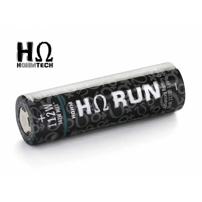HohmTech Run 21700 3023mAh max. *49,5A Lithium-Ionen-Akku NMC, 3,6V - 3,7VHohmTech Run 21700 3023mAh max. *49,5A Lithium-Ionen-Akku NMC, 3,6V - 3,7VEine außergewöhnliche Wahl für alle, die in der Welt der 21700er einen ernsthaften Durchbruch erreichen&nbsp;wollen, ohne dabei an Kapazität einzubüßen.Für maximale Belastung ausgelegte 21700&nbsp;Zelle.Die 21700 Run&nbsp;Zelle leistet *max. 142W (Watt) und kann bis max. *49,5A (Ampere) belastet werden.Die zugrundeliegenden Sicherheitseigenschaften einer NMC (Lithium-Nickel-Mangan-Cobalt-Oxide) Zelle und deren Eigenschaften, ermöglicht es den sicheren Betrieb in Anwendungen wie Akkuträger einer E-Zigarette, wo die Sicherheit bei hoher Belastung als Voraussetzung gelten.21700 Hohm Tech Run&nbsp;Akku&nbsp;für den sicheren Einsatz im Akkuträger.Die exakt angegebenen Kennzahlen sind, mittel weile zu einem Markenzeichen geworden. Hohe Beliebtheit und Durchbruch auf dem Markt erreichten die Akkus in den USA, wo sich auch der Hauptsitz der Firma befindet. In einer Umfrage des angesehensten E-zig. Forums zu Beliebtheit und Vertrauen auf den Markt haben die HohmTech Akkus den ersten Platz belegt.Informationen zur Sicherheit der Hohm Tech Akkus:Hohmtech arbeitet mit einer Reihe von Industrie unternehmen, Zertifizierungsstellen und Aufsichtsbehörden der Industrie zusammen, um sicherzustellen, dass den Kunden durchgängig sichere und zuverlässige Hochleistungszellen bereitgestellt werden, die alle Sicherheits- und Transportvorschriften erfüllen.Technische Daten zu der HohmTech Run&nbsp;21700&nbsp;Akkus:Kapazität3023mAh 14,42 WhMinimale Kapazität3950mAhNennspannung3,6V - 3,7VLadeschlussspannung4,2V ± 0,05Entladeschlussspannung2,5Vmax. Entladestrom (konstant)39,1A (39100mA)max. Entladestrom (Temperaturüberwacht 80°)*49,5A (49500mA)empfohlene Ladestrom0,xx - 2,0A (2000mA)max. Ladestrom5,29A (52900mA)Schutzelektronik PCB/BMSkeinePluspolflach (Flat Top)Durchmesser21,55 mm ± 0,15 mmHöhe70,45 mm ± 0,2 mmGewicht71,5g ± 1 gLadeverfahrenCC-CV&nbsp;Vergleiche, Entladekurven und Testläufe:https://www.e-cigarette-forum.com"Dies ist eine angemessene Leistung einer 21700 Zelle"https://lygte-info.dk&nbsp;&nbsp;"Interessante Zelle für sehr hohen Strombedarf"Datenblätter zu der&nbsp;HΩ Run:HΩ Run&nbsp;18650(Datenblatt)IEC (62133)&nbsp;(internationale Normungsorganisation)UN (UN38.3)&nbsp;Testreport;&nbsp;Zusammenfassung;&nbsp;DG Report by See;&nbsp;DG by SeeMSDS&nbsp;(Sicherheitsdatenblatt)CE&nbsp;(Europäische Konformität)&nbsp;(Zertifikat)ROHS&nbsp;(Beschränkung der Verwendung bestimmter gefährlicher Stoffe in Elektro- und Elektronikgeräten.)Sicherheitshinweise:Lithium Zellen dürfen nur mit Schutzelektronik betrieben werden!Bitte beachten Sie, dass Lithium Zellen nur durch autorisiertes Fachpersonal verwendet werden dürfen.Bei falscher Handhabung bzw. Kurzschluss kann dies zur Brandentwicklung oder Explosion führen.Weitere Eigenschaften:Lithium-Ionen-Akkus sind thermisch stabil und unterliegen keinem Memory-Effekt.Sie arbeiten auf der Basis von Lithium und zeichnen sich durch eine hohe Energiedichte aus.Lieferumfang:1x HΩ Run&nbsp;- 3023mAh, Lithium-Ion-Akku12082HOHMTech - Batterien14,90&nbsp;CHFsmoke-shop.ch14,90&nbsp;CHF