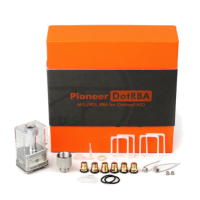 Bp Mods Pioneer DOT RBA Tank 6ml (Selbstwickeleinheit) DCL GrauBp Mods Pioneer DOT RBA Tank 6ml (Selbstwickeleinheit)Der BP Mods Pioneer DotRBA MTL / RDL RBA Tank ist geeignet für DotMod dotAIO Mod. Die Pioneer DotRBA MTL / RDL RBA ist für einzelne Spule Gebäude und kommt mit 6 Airflow-Pins 0,8 / 1,0 / 1,2 / 1,5 / 2,0 / 2,5 / 3,0mm für MTL / RDL vaping.Geliefert mit:1 x Pioneer Dot RBA6 x Luftstromstifte1 x Ersatzteil-TascheEigenschaften:Schönes DesignEinfaches Zwei-Post-Design6ml PCTG klar TankEinfacher Aufbau der Wicklung6 verschiedene Airflow-Pins: 1.0/1.2/2.0/2.5/3.0mmNEU Auch in Farbe DLC-Grau verfügbar (je nach Lagerbestand auswählbar)12092BP MODS49,90 CHFsmoke-shop.ch49,90 CHF