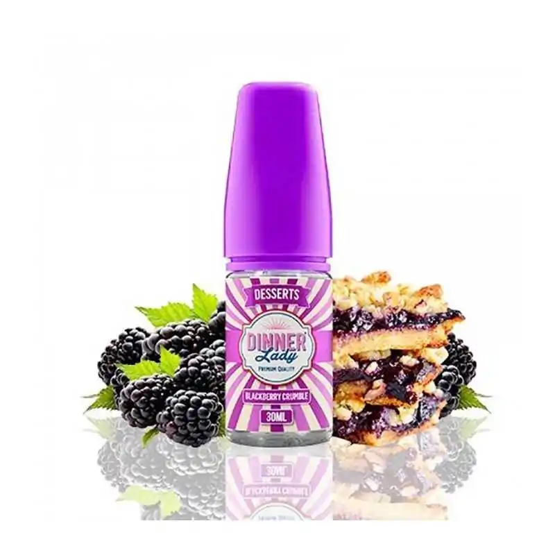 Blackberry Crumble - 30ml - von Dinner Lady - Aroma (DIY)Lieferumfang: Blackberry Crumble - 30ml - von Dinner Lady - Aroma (DIY)Blackberry Crumble von Dinner Lady Concentrate Desserts ist ein köstlich süßes E-Liquid-Konzentrat mit dem klassischen Geschmack von frisch gebackenen knusprigen Streuseln, gefüllt mit saftigen, prallen Brombeeren.&nbsp;Blackberry Crumble von Dinner Lady Concentrate Desserts ist ein 30ml Konzentrat mit 0mg Nikotin. Es handelt sich um ein PG-haltiges Aromakonzentrat, ein Mischungsverhältnis von 20% - 25% wird empfohlen.&nbsp;Dosierung: ca. 20%-25%&nbsp;Reifezeit: ca. 5 TageArtikeltypAromen-KonzentrateHerstellerDinner LadyGeschmackSchwarze Beeren KuchenVerwendete AromenFrucht-Mix12110Dinner Lady14,90&nbsp;CHFsmoke-shop.ch14,90&nbsp;CHF