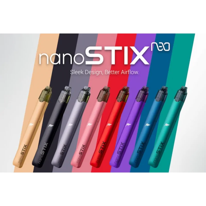 NanoSTIX Neo (V2) - versch. Farben - USB C - 430 mah Pod StickLieferumfang: FANTASI NANOSTIX STARTER KIT V2Holen Sie sich Ihre NanoSTIX Neo (V2) in vers. Farben auswählbarHören Sie noch heute mit dem Rauchen auf - mit NanoSTIX!Marke: NanoSTIX NeoAnschluss zum Aufladen: USB Typ-CJedes Set enthält:1x NanoSTIX Neo (V2) verschiedene Farben auswählbarDas NanoSTIX-Gerät wird mit LED-Stromanzeige, USB Typ-C-Schnellladung und jetzt mit besserem Luftstrom betrieben. Es gibt 8 Farben für NanoSTIX Neo Gerät: Blau, Schwarz, Rosa, Lila und Rot. **NanoPOD (V1) ist nicht mit diesem Gerät kompatibel!**Lieferung ohne Pods (Optionales Zubehlör 20 verschiedene Geschmäcker auswählbar)12150NanoStix6,90 CHFsmoke-shop.ch6,90 CHF NanoSTIX Neo (V2) - versch. Farben - USB C - 430 mah Pod StickLieferumfang: FANTASI NANOSTIX STARTER KIT V2Holen Sie sich Ihre NanoSTIX Neo (V2) in vers. Farben auswählbarHören Sie noch heute mit dem Rauchen auf - mit NanoSTIX!Marke: NanoSTIX NeoAnschluss zum Aufladen: USB Typ-CJedes Set enthält:1x NanoSTIX Neo (V2) verschiedene Farben auswählbarDas NanoSTIX-Gerät wird mit LED-Stromanzeige, USB Typ-C-Schnellladung und jetzt mit besserem Luftstrom betrieben. Es gibt 8 Farben für NanoSTIX Neo Gerät: Blau, Schwarz, Rosa, Lila und Rot. **NanoPOD (V1) ist nicht mit diesem Gerät kompatibel!**Lieferung ohne Pods (Optionales Zubehlör 20 verschiedene Geschmäcker auswählbar)12150NanoStix6,90 CHFsmoke-shop.ch6,90 CHF