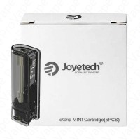 JOYETECH EGRIP MINI POD CARTRIDGE - 5 StückLieferumfang: JOYETECH EGRIP MINI POD CARTRIDGE - 5 StückDie Joyetech eGrip Mini Pod Cartridge ist für die Joyetech eGrip Mini Kit erstellt. Es verfügt über eine 1,3 ml Kapazität, Nachfüllen e-Saft-Anschluss durch Öffnen der Silikonstopfen an der Seite, und ist auslaufsicher.Enthält:5x Joyetech eGrip Mini Pod-Kartusche 12216Joyetech1,80 CHFsmoke-shop.ch1,80 CHF