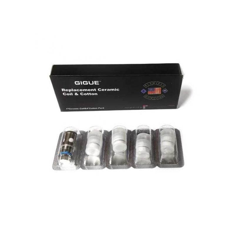 Gigue Dolphin Replacement Ceramic Coil & CottonLieferumfang:Gigue Dolphin Replacement Ceramic Coil &amp; Cotton1 x Replacement Ceramic Coil4 x Replacement Cotton Rolls* Works with Gigue Dolphin Ceramic Tank* Works with  Flawless Tug Ceramic Tank    12218Uwell 2,40 CHFsmoke-shop.ch2,40 CHF