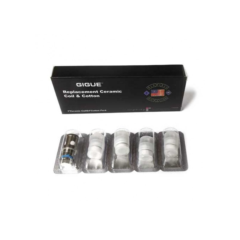 Gigue Dolphin Replacement Ceramic Coil & CottonLieferumfang:Gigue Dolphin Replacement Ceramic Coil &amp; Cotton1 x Replacement Ceramic Coil4 x Replacement Cotton Rolls* Works with Gigue Dolphin Ceramic Tank* Works with  Flawless Tug Ceramic Tank    12218Uwell 3,90 CHFsmoke-shop.ch3,90 CHF