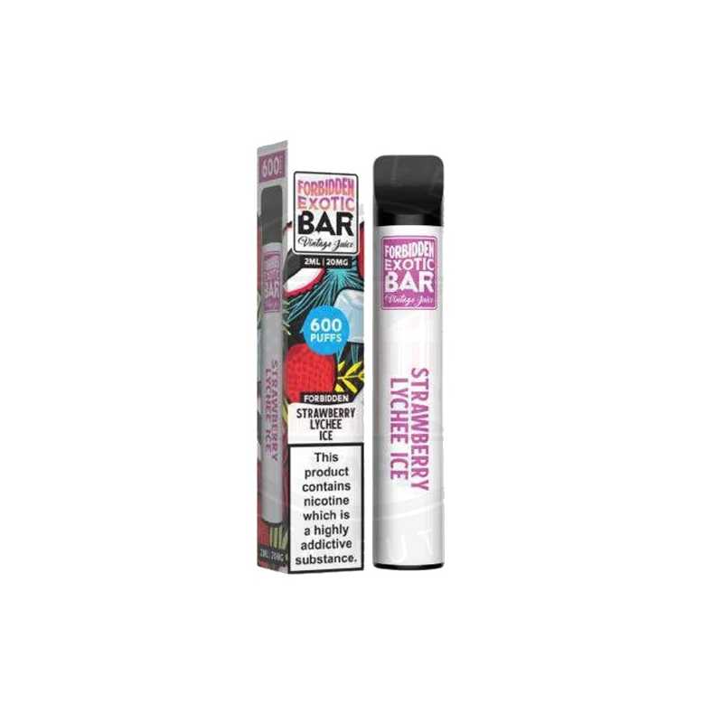 Forbidden Exotic Disposable Bar - Strawberry Lychee Ice 20mgForbidden Exotic Disposable Bar - Strawberry Lychee Ice 20mgEine köstliche Kombination aus frisch gepflückten und reifen Erdbeeren, gemischt mit exotischen, süßen und köstlichen Litschi-Früchten mit einem kühlen Eiskick im Ausatmen.Marke: Forbidden FruitsTyp: Einweg-VapeStil: Exotischer RiegelAnzahl der Züge: 600Geschmacksrichtungen: FruchtTags: Erdbeer-Litschi-EisNikotin: 20mgVG/PG: 50/5012277Forbidden Fruits uk Liquids4,10 CHFsmoke-shop.ch4,10 CHF Forbidden Exotic Disposable Bar - Strawberry Lychee Ice 20mgForbidden Exotic Disposable Bar - Strawberry Lychee Ice 20mgEine köstliche Kombination aus frisch gepflückten und reifen Erdbeeren, gemischt mit exotischen, süßen und köstlichen Litschi-Früchten mit einem kühlen Eiskick im Ausatmen.Marke: Forbidden FruitsTyp: Einweg-VapeStil: Exotischer RiegelAnzahl der Züge: 600Geschmacksrichtungen: FruchtTags: Erdbeer-Litschi-EisNikotin: 20mgVG/PG: 50/5012277Forbidden Fruits uk Liquids4,10 CHFsmoke-shop.ch4,10 CHF