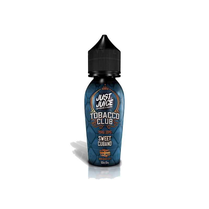 Just Juice Tobacco Club Sweet Cubano 0mg 50ml ShortfillJust Juice Tobacco Club Sweet Cubano 0mg 50ml ShortfillGeschmack:  Cubano Sweet TobaccoSweet Cubano von Just Juice kommt in einer 50ml Shortfill mit 0mg Nikotin. Es besteht die Möglichkeit, bei Bedarf einen zusätzlichen Nikotinschuss hinzuzufügen.70% VG / 30% PG 12286Just Juice - Superier E-Liquids18,90 CHFsmoke-shop.ch18,90 CHF