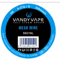 1.5 Meter Mesh 80-400 - SS316 - Wickeldraht von Vandy VapeLieferumfang:&nbsp; 1.5 Meter Mesh 150-400 - SS316 - Wickeldraht von Vandy VapeMaterial:&nbsp;SSL316Auswahl:&nbsp; 150 - 400 mesh300 0.37 ohm/ftVandy Vape&nbsp;4681Vandy Vape Full Steam Ahead4,90&nbsp;CHFsmoke-shop.ch4,90&nbsp;CHF