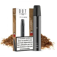 Pack Classic 20mg - Dot Pro - Vampire Vape - PodverdampferPack Classic 20mg - Dot Pro - Vampire Vape - PodverdampferDer Dot Pro ist ein Pod, der von einer 350mAh-Batterie mit einer Kapazität von 5,7W angetrieben wird.Dieser Pod erreicht die volle Ladung in nur 45 Minuten und bietet so ein nachhaltigeres Dampfen.Das Dot Pro Pod System von Vampire Vape ist speziell für Umsteiger auf die E-Zigarette konzipiert und vernachlässigt dabei in keinster Weise ein exzellentes Geschmackserlebnis und Leistung. Mit der Dot Pro ist ein perfektes Dampfvergnügen garantiert.Das Design ist schlicht gehalten. Das abgerundete Gehäuse ist super ergonomisch und schmiegt sich angenehm in die Handfläche. In Kombination mit den einfach zu benutzenden, mit 2ml E-Liquid vorgefüllten Pods, bekommen Sie das perfekte Einsteigergerät.Die Pods werden durch zwei superstarke Magneten in dem Gehäuse des Akkuträgers festgehalten. Sie verfügen über die speziell für die Dot Pro entwickelten Honeycomb Mesh Coils. Mesh Coils verfügen über ein deutlich optimiertes Geschmackserlebnis, dank der größeren Oberfläche, die sie gegenüber herkömmlichen Coils bieten. Bisher fanden Mesh Coils in keinem Pre-Filled Pod System Anwendung und macht die Vampire Vape Dot Pro zum Pionier auf diesem Gebiet. Der integrierte 350mAh Akku verfügt über ausreichend Leistung, um die integrierten 1.1 Ohm Mesh Coils zu befeuern. Ist er einmal leer, lässt er sich in nur 45 Minuten wieder vollständig über das mitgelieferte USB-Ladekabel wieder flott machen.Daten:Kompaktes, ergonomisches DesignMaße Gerät:  90 x 20 mm (ohne Pod)Maße Pod:  45 x 20 mmGewicht:  18 g (ohne Pod)Ausgangsleistung:  2.5 V / 5.7 WAkkuleistung:  350 mAh Lithium-Ion (integriert)Mit einer vollen Akkuladung sind ungefähr 450 Züge möglich (je nach Dampfverhalten und Zuglänge)Wechselbare Pods mit Honeycomb Mesh Coil in diversen Geschmacksrichtungen (separat erhältlich)Tankvolumen Pod:  2 mlNikotinsalz als Nikotin BasisNikotingehalt:  20mg/mlAuslaufsichere KonstruktionMagnetische Pod-VerbindungLED-Anzeige (Ladevorgang und Akkustandsanzeige)ZugautomatikZugtechnik:  MTL (Mund-zu-Lunge)Laden:  Micro-USB (DC 5V / 1A)Ladezeit:  45 Minuten SchnellladefunktionGeliefert mit Patrone Classic 20mg 50/50 PG /VGLieferumfang1 Pod1 Patrone 20mgEigenschaften Marke: Vampire VapeHerstellung: Vereinigtes KönigreichNikotinstärke: 20mgGeschmackstyp: ClassicFormat: Ecigarette Pod12429Vampire Vape5,90 CHFsmoke-shop.ch5,90 CHF