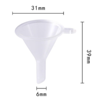 Trichter zum befüllen von 10ml Fläschchen vers. DurchmesserTrichter zum befüllen von 10ml Fläschchengeeignet zum einfüllen von Nikotinshots31 mm breit 39 mm hoch6 mm spitze6246Smoke-Shop.ch1,40 CHFsmoke-shop.ch1,40 CHF