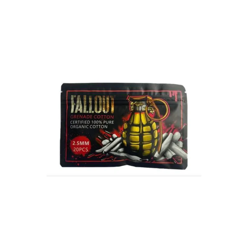 Grenade Cotton Bio 100% Pure 2.5/3.0/3.5mm - Fallout x Mechlyfe - Spezial WickelwatteGrenade Cotton Bio 100% Pure 2.5/3.0/3.5mm - Fallout x Mechlyfe - Spezial WickelwatteZERTIFIZIERTE 100% REINE BIO-BAUMWOLLE.Made in USAPharmazeutische Qualität.2,5 mm Baumwollbänder.3,0-mm-Baumwollbänder.3,5 mm Baumwollbänder.20 Schnürsenkel innen12492Cotton Bacon4,60 CHFsmoke-shop.ch4,60 CHF Grenade Cotton Bio 100% Pure 2.5/3.0/3.5mm - Fallout x Mechlyfe - Spezial WickelwatteGrenade Cotton Bio 100% Pure 2.5/3.0/3.5mm - Fallout x Mechlyfe - Spezial WickelwatteZERTIFIZIERTE 100% REINE BIO-BAUMWOLLE.Made in USAPharmazeutische Qualität.2,5 mm Baumwollbänder.3,0-mm-Baumwollbänder.3,5 mm Baumwollbänder.20 Schnürsenkel innen12492Cotton Bacon4,60 CHFsmoke-shop.ch4,60 CHF