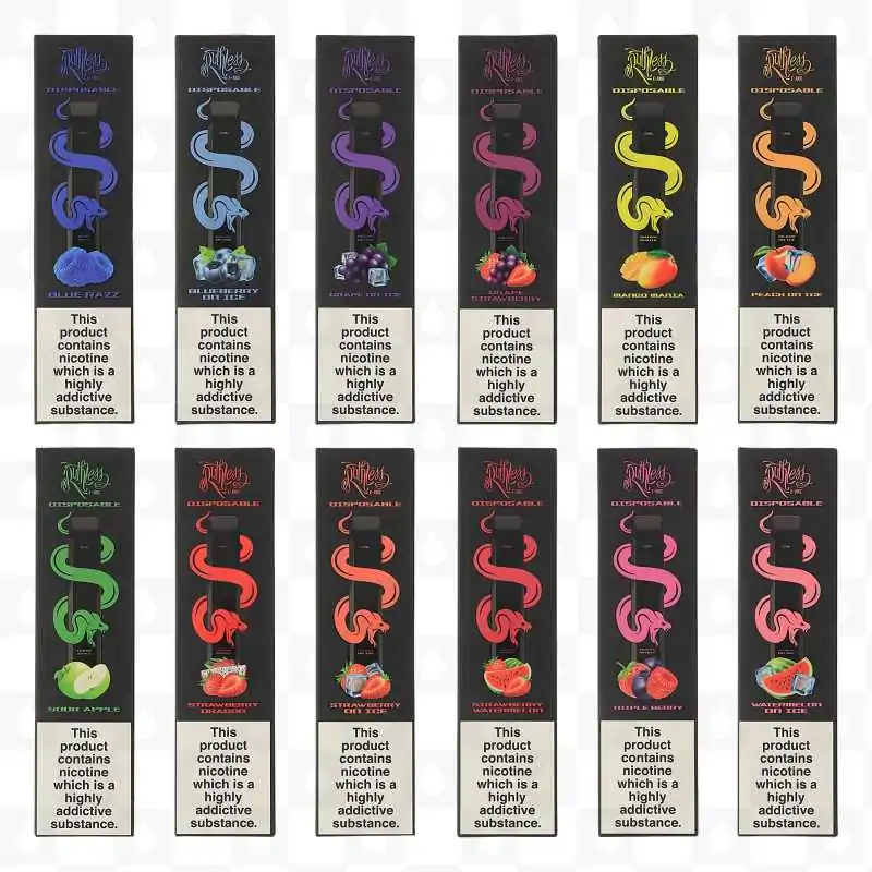 Ruthless Disposable Vape Bar -vers. Geschmacksrichtungen (Einweg E-Zigarette)Ruthless Disposable Vape Bar -vers. Geschmacksrichtungen (Einweg E-Zigarette)Die Ruthless 600 Puff Disposable Vape Device, eine spektakuläre vape Gerät eingeführt, um uns von den Machern des renommierten amerikanischen Marke Ruthless E-Juice seit 2012 etabliert. Ein wirklich Meister Frieden geschaffen und entwickelt, um jede Anforderung, die Sie von einem qualitätsgesicherten Gerät ausnehmen würde erfüllen. Es ist schlank und stilvolle schwarze Äußere ist kompakt und sehr modern aussehende. Die Ruthless Disposable Gerät verfügt über eine integrierte 500mAh Batterie, mit einer 2ml Kapazität, vorgefüllt mit ihren Award Winning Aromen, die Sie mit einem ca. 600 Puffs von vaping Dauer. Das Gerät erfordert keine Einrichtung und ist Zug aktiviert. Erhältlich in 12 handelsüblichen Geschmacksrichtungen aus dem Ruthless E-Juice-Sortiment, das Ihre Geschmacksknospen den ganzen Tag lang mit jedem Zug erfrischt. Die Qualität des Geschmacks ist jedes Mal gewährleistet. Eigenschaften:Einweg-Design - nicht wiederaufladbar und nicht wiederbefüllbarIntegrierte 500mAh Batterie2ml Kapazität von vorgefülltem E-SaftSalz-Nikotin-Stärke: 2% Tragbares & leichtes ChassisDauer: ca. 600 Züge Draw aktiviertTaschenfreundlich, wenn Sie unterwegs sind!Enthält:1 x Ruthless Einweg-Pod-Gerät 600 Puff12519Ruthless3,00 CHFsmoke-shop.ch3,00 CHF Ruthless Disposable Vape Bar -vers. Geschmacksrichtungen (Einweg E-Zigarette)Ruthless Disposable Vape Bar -vers. Geschmacksrichtungen (Einweg E-Zigarette)Die Ruthless 600 Puff Disposable Vape Device, eine spektakuläre vape Gerät eingeführt, um uns von den Machern des renommierten amerikanischen Marke Ruthless E-Juice seit 2012 etabliert. Ein wirklich Meister Frieden geschaffen und entwickelt, um jede Anforderung, die Sie von einem qualitätsgesicherten Gerät ausnehmen würde erfüllen. Es ist schlank und stilvolle schwarze Äußere ist kompakt und sehr modern aussehende. Die Ruthless Disposable Gerät verfügt über eine integrierte 500mAh Batterie, mit einer 2ml Kapazität, vorgefüllt mit ihren Award Winning Aromen, die Sie mit einem ca. 600 Puffs von vaping Dauer. Das Gerät erfordert keine Einrichtung und ist Zug aktiviert. Erhältlich in 12 handelsüblichen Geschmacksrichtungen aus dem Ruthless E-Juice-Sortiment, das Ihre Geschmacksknospen den ganzen Tag lang mit jedem Zug erfrischt. Die Qualität des Geschmacks ist jedes Mal gewährleistet. Eigenschaften:Einweg-Design - nicht wiederaufladbar und nicht wiederbefüllbarIntegrierte 500mAh Batterie2ml Kapazität von vorgefülltem E-SaftSalz-Nikotin-Stärke: 2% Tragbares & leichtes ChassisDauer: ca. 600 Züge Draw aktiviertTaschenfreundlich, wenn Sie unterwegs sind!Enthält:1 x Ruthless Einweg-Pod-Gerät 600 Puff12519Ruthless3,00 CHFsmoke-shop.ch3,00 CHF