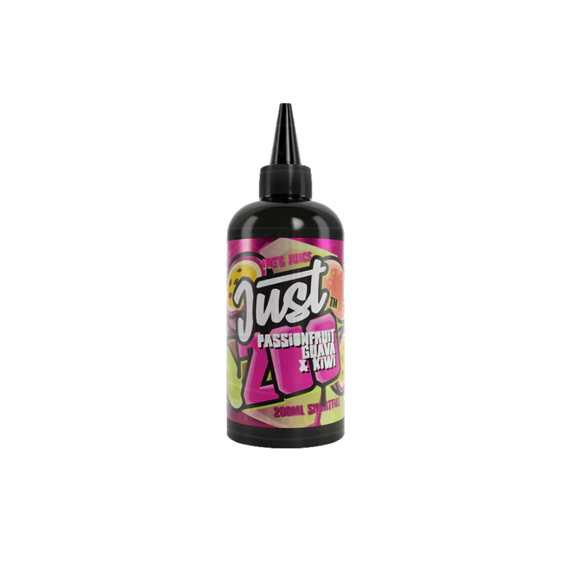 Just 200 by Joe's Juice Passionfruit Guava & Kiwi 0mg 200ml ShortfillJust 200 by Joe's Juice Passionfruit Guava &amp; Kiwi 0mg 200ml ShortfillEine super tropische Mischung aus Früchten, mit Passionsfrucht, saftiger Guave und süßer Kiwi.Passionfruit Guava &amp; Kiwi von Joe's Juice Just 200 kommt als 200ml Vape-Saft mit 0 Nikotin. Es gibt Platz für Nikotin, das bei Bedarf hinzugefügt werden kann.Inhalt:200mlNikotingehalt: 0 mgMischverhältnis: 30% PG / 70% VGInhaltstoffe: Propylenglykol, pflanzliches Glyzerin, Aromen12536Berserker Blood Axe - Joe's Juice22,00 CHFsmoke-shop.ch22,00 CHF
