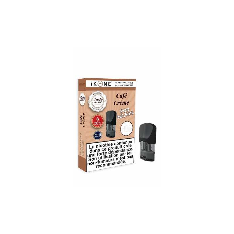 3x Nachfüll Pods Café Creme Tasty für IKONE Podsystem 12mgLieferumfang: 3x Nachfüll Café Creame für IKONE PodsystemGeschmack: PODS IKONE Café Crème von Liquidarom für die E-Zigarette Ikone: cremig und lecker. Liquid'Arom hat seine besten Geschmacksrichtungen für die Ikone e-Zigarette entwickelt und der Café Crème aus der Tasty Collection ist eine davon! Ein guter Kaffee zum Aufwachen, begleitet von einem Hauch Sahne, um dieses leicht gierige und süße Rezept zu versüßen. Die von Liquid'Arom angebotenen vorgefüllten PODS haben ein Fassungsvermögen von 1,5 ml und sind in 6 mg und 12 mg erhältlich. Hergestellt von Liquidarom und verkauft in Packungen mit 3 x 1.5 ml. Pods für IKONE Pod System Nikotinstärke 12mg12585Liquidarom High Quality French Vapors1,80 CHFsmoke-shop.ch1,80 CHF 3x Nachfüll Pods Café Creme Tasty für IKONE Podsystem 12mgLieferumfang: 3x Nachfüll Café Creame für IKONE PodsystemGeschmack: PODS IKONE Café Crème von Liquidarom für die E-Zigarette Ikone: cremig und lecker. Liquid'Arom hat seine besten Geschmacksrichtungen für die Ikone e-Zigarette entwickelt und der Café Crème aus der Tasty Collection ist eine davon! Ein guter Kaffee zum Aufwachen, begleitet von einem Hauch Sahne, um dieses leicht gierige und süße Rezept zu versüßen. Die von Liquid'Arom angebotenen vorgefüllten PODS haben ein Fassungsvermögen von 1,5 ml und sind in 6 mg und 12 mg erhältlich. Hergestellt von Liquidarom und verkauft in Packungen mit 3 x 1.5 ml. Pods für IKONE Pod System Nikotinstärke 12mg12585Liquidarom High Quality French Vapors1,80 CHFsmoke-shop.ch1,80 CHF