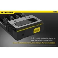 Nitecore Sysmax New i4 - Intilligentes Ladegerät für Li-Ion AkkusLieferumfang: 1 x Nitecore Sysmax New i4 - Intilligentes Ladegerät für Li-Ion AkkusBestens ausgestattet, schneller und flexibler, der NEW i4&nbsp;ist das Nachfolgemodell des beliebten&nbsp;i4EU. Neben vielen Ergänzungen und Features wurde auch das&nbsp;Design optisch und funktional neu gestaltet.Nitecore Sysmax NEW i4&nbsp;- Universalladegerät für Rundzellen, Li-Ion, LiFePo, Ni-MH, Ni-CD AkkusDieses Ladegerät lädt Li-Ion, IMR, LiFePo4, NiMH und NiCd Akkus auf. Manuelle Ladestromeinstellung (nicht bei allen Akkugrößen). Die LEDs zeigen den Ladezustand des jeweiligen Akkus an. Nach dem Ladevorgang&nbsp;schaltet der Intellicharger NEW i4 automatisch ab. Sie können auch unterschiedliche Zellen gleichzeitig laden.Wichtige Produktmerkmale zum Nitecore NEW&nbsp;i4:Zweimal so schnell wie das i4EU&nbsp;LadegerätAktive Stromverteilung (ACD Technologie)Kompatibel mit 1,2V, 3,7V, 4,2V und 4,35V AkkusOptimiertes Ladeprogramm für IMR-AkkusAutomatische Erkennung von nicht wieder aufladbaren BatterienAutomatische Ladestromauswahl basierend auf der AkkukapazitätAbschlussschwelle für Akkuspannungen und Ladestrom kann unabhängig für jeden einzelnen Ladeschacht eingestellt werdenKann vier Akkus gleichzeitig ladenDrei unterschiedliche Lademethoden (Constant Charge Current (CC), Constant Charge Voltage (CV) und Trickle Charge)Vier&nbsp;Ladeschächte - unabhängig voneinander nutzbarJeder Ladeschacht lädt und überwacht individuell und eigenständigAutomatische Erkennung des Ladezustands des Akkus und Anzeige des laufenden LadevorgangsAutomatischer Ladestop nach Abschluss des LadevorgangsVerpolungsschutz und Kurzschluss-PräventionReaktivierung von tiefentladenen AkkusMikroprozessor-gesteuerter Ladeprozess der die Akkus vor Überladung schützt und überwachtAutomatische zeitabhängige LadeabschaltungTemperaturüberwachung zur Verhinderung von ÜberhitzungsschädenGehäuse aus hitzebeständigem Kunststoff (feuerhemmend)LED-Anzeige mit StatusmeldungNeues DesignOptimale HitzeableitungZertifiziert durch RoHS, CE, FCC und CECWeltweit versichert durch Ping An Insurance (Group) Company of China, Ltd.Folgende Li-Ion IMR und LiFePo4 Akkutypen können geladen werden:Li-Ion, LiFePo4 IFR:10340, 10350, 10440, 10500, 12340, 12500, 12650, 13450, 13500, 13650, 14350, 14430, 14500, 14650,16500, 16340(RCR123), 16650, 17350, 17500, 17650, 17670, 18350, 18490, 18500,18650, 18700, 20700,21700, 22500, 22650, 25500, 26500, 26650Ni-MH/Ni-CD: AA, AAA, A, SC, CLieferumfang:&nbsp;1x NiteCore Intellicharge i4, 1x Netzkabel (abgebildete&nbsp;Akkus nicht im Lieferumfang)12633Nitecore29,90&nbsp;CHFsmoke-shop.ch29,90&nbsp;CHF