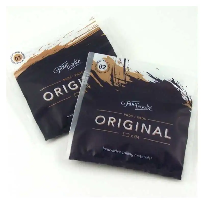 Fiber Freaks Original Pads 1 & 2 (Wickelwatte)Lieferumfang: 1x 4 Fiber Freaks Original PadsFiber Freaks Original Density 02Fiber Freaks Original ist eine Zellulose-Faser aus Frankreich, deren Kapillarwirkung 2 bis 3 mal höher ist als die einer handelsüblichen Watte. Die Fiber Freaks Faser ist geschmacksneutral und besonders lange haltbar.Density 2 ist eine dickere und festere Version. Sie wird mit Hilfe von einer Schere zu Bändchen zerschnitten und erlaubt somit eine präzisere Dosierung des Dochts. Sie passt zu jedem Verdampfer und ist besonders saugfähig.Verpackung: Beutel mit wiederverschließbarer ÖffnungVerpackungsgröße: 110mm x 110mmInhalt: 4 Pads12634Fiber Freaks - Premium Wickelwatte2,50 CHFsmoke-shop.ch2,50 CHF Fiber Freaks Original Pads 1 & 2 (Wickelwatte)Lieferumfang: 1x 4 Fiber Freaks Original PadsFiber Freaks Original Density 02Fiber Freaks Original ist eine Zellulose-Faser aus Frankreich, deren Kapillarwirkung 2 bis 3 mal höher ist als die einer handelsüblichen Watte. Die Fiber Freaks Faser ist geschmacksneutral und besonders lange haltbar.Density 2 ist eine dickere und festere Version. Sie wird mit Hilfe von einer Schere zu Bändchen zerschnitten und erlaubt somit eine präzisere Dosierung des Dochts. Sie passt zu jedem Verdampfer und ist besonders saugfähig.Verpackung: Beutel mit wiederverschließbarer ÖffnungVerpackungsgröße: 110mm x 110mmInhalt: 4 Pads12634Fiber Freaks - Premium Wickelwatte2,50 CHFsmoke-shop.ch2,50 CHF