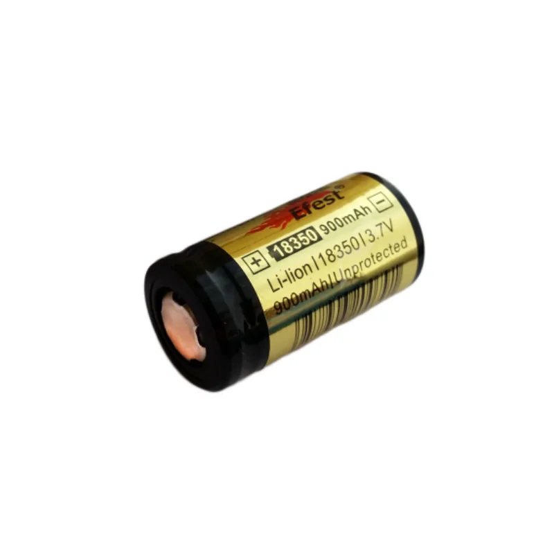 Efest 18350 Gold 900mAh ungeschützt (Pluspol flach)Efest 18350 Gold ungeschützt ohne PCBKapazität900mAhNennspannung3,7VLadeschlussspannung4,2V ± 0,05VEntladeschlussspannung2,75VPluspolflach (Flat Top)ChemieLiCo (ICR)Schutzschaltung PCBkeineDurchmesser18,26 mm ± 0,1 mmHöhe34,70 mm ± 0,1 mmGewicht24 g ± 1 gHerstellerEfestSicherheitshinweise:Lithium Zellen dürfen nur mit Schutzelektronik betrieben werden!Bitte beachten Sie, dass Lithium Zellen nur durch fachkundige Personen verwendet werden dürfen.Bei falscher Handhabung bzw. Kurzschluss kann dies zur Brandentwicklung oder Explosion führen.Weitere Eigenschaften:Lithium-Ionen Akkus sind thermisch stabil und unterliegen keinem Memory-Effekt.Sie arbeiten auf der Basis von Lithium und zeichnen sich durch eine hohe Energiedichte aus.Hochwertige Zellen mit langer Lebensdauer und hoher Zyklenfestigkeit - eine ungeschützte Zelle von Efest.12640Efest4,90 CHFsmoke-shop.ch4,90 CHF