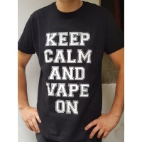 Tshirt: Keep Calm and Vape ON - Grösse L