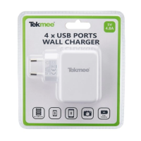 Wall Charger USB 4 Ports 4.8A - Tekmee vers. FarbenWall Charger USB 4 Ports 4.8A - Tekmee 4 USB-Anschlüsse4,8A SchnellladungEingebaute SchutzvorrichtungenCE-Norm und Konformitätserklärung für den Verkauf in Europa verfügbarConnector:4x Micro-USB / USBInput voltage: AC 110-240VOutput voltage: ~ 5VAmperage: 4.8A12746Smoke-Shop.ch12,90 CHFsmoke-shop.ch12,90 CHF