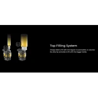 Itank - 8 ml (Fertigcoils) Verdampfer von VaporessoVaporesso präsentiert seinen neuen Fertigcoil Verdampfer : den iTank. Er bietet Abmessungen von 52,5 x 24,5 mm und ein großes Fassungsvermögen von 8ml.  Er ist mit einer Airflow der neuen Generation ausgestattet, die präzise eingestellt werden kann. Dieser Zerstäuber ist mit den GTi-Widerständen von Vaporesso kompatibel.Der iTank ist die neue Signatur von Vaporesso. Es handelt sich um einen Zerstäuber mit den Maßen 52,5 x 24,5 mm und einem sehr schönen Fassungsvermögen von 8ml. Das bedeutet, dass Sie sich nicht zu oft um den Stand des E-Liquids sorgen müssen. Dieser Zerstäuber, dessen Design von einem Raumschiff inspiriert ist, ist mit einer neuen Airflow-Technologie ausgestattet. Drei Lufteinlässe am Boden des Zerstäubers sorgen für eine bessere Luftzirkulation, wodurch die Flüssigkeit besser erhitzt wird und schönere Aromen liefert, während gleichzeitig der Lärm reduziert und das Auslaufen stark eingeschränkt wird. Die Befüllung des Zerstäubers erfolgt von oben durch einfaches Verschieben des Topcaps. Was die Widerstände betrifft, ist dieser iTank-Zerstäuber mit den GTi-Widerständen von Vaporesso kompatibel. Es sind übrigens zwei Widerstände, in 0,2 und 0,4 Ohm, die in der Packung enthalten sind.Inhalte:1x iTank (8ml)1x Mesh-Widerstand GTi 0.2 Ohm (60-75W)1x Mesh-Widerstand GTi 0.4 Ohm (50-70W)1x Ersatzglas3x Ersatz-Dichtungen1x BedienungsanleitungDATENBLATTMaterial Rostfreier StahlArt des Materials ZerstäuberDL-Zug (Luft)Einstellbare Airflow JaInhalt (ml) 8 mlDurchmesser (mm) Ø 24,5 mmBefüllung Von obenArt der Drip Tips 810Anschlussart 510Widerstände weniger als 0,5 Ohm, von 0,5 bis 1 Ohm12793Vaporesso18,20 CHFsmoke-shop.ch18,20 CHF