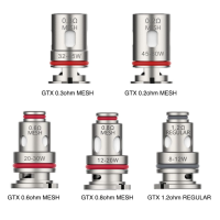 5x GTX Coils (V2 Mesh/ V4 Dual Mesh) Verdampferköpfe Vaporesso vers. OhmLieferumfang: 5x GTX Coil für PM80 Ersatzverdampferköpfe / Pod von Vaporesso 0.3 OhmDie passenden GTX (Ersatz) Coils zum Target PM80 Pod Kit von Vaporesso sind als GTX 0.2 Ohm Mesh (45 bis 60 Watt) und GTX 0.3 Ohm Mesh (32 bis 45 Watt) verfügbar.Wechseln lassen sich die Coils von Unten durch herausziehen.Kompatible Geräte:  ARGET PM80, TARGET PM80 SE, GEN NANO, SWAG PX80, Luxe PM40, Luxe 80 , Luxe 80S, GTX GO 40, GTX GO 80, Gen NANO, GTX ONE, Target 809113Vaporesso14,90 CHFsmoke-shop.ch14,90 CHF 5x GTX Coils (V2 Mesh/ V4 Dual Mesh) Verdampferköpfe Vaporesso vers. OhmLieferumfang: 5x GTX Coil für PM80 Ersatzverdampferköpfe / Pod von Vaporesso 0.3 OhmDie passenden GTX (Ersatz) Coils zum Target PM80 Pod Kit von Vaporesso sind als GTX 0.2 Ohm Mesh (45 bis 60 Watt) und GTX 0.3 Ohm Mesh (32 bis 45 Watt) verfügbar.Wechseln lassen sich die Coils von Unten durch herausziehen.Kompatible Geräte:  ARGET PM80, TARGET PM80 SE, GEN NANO, SWAG PX80, Luxe PM40, Luxe 80 , Luxe 80S, GTX GO 40, GTX GO 80, Gen NANO, GTX ONE, Target 809113Vaporesso14,90 CHFsmoke-shop.ch14,90 CHF