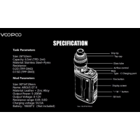 Voopoo Argus GT2 4,5ml 200W Kit inkl. Maat VerdampferVoopoo Argus GT2 4,5ml 160W Kit inkl. Maat VerdampferVoopoo schlägt wieder zu mit einem soliden, ergonomischen und leistungsstarken Kit.Abmessungen: 142.8x54x29mm.Chipsatz Gene TT 2.0.Passt sich perfekt an deine Hand an.Funktioniert mit zwei 18650er Akkus.Box mit 200 Watt!Verfügt über den neuen Maat 6.5ml Clearomizer.Stil, Leistung, Ergonomie.Diese Kombination aus wasser- und staubdichtem sowie stoßfestem Akkuträger und geschmackvollem DL-Verdampfer ist ein echtes Dreamteam. Betrieben durch zwei 18650er Akkuzellen, welche nicht im Lieferumfang enthalten sind, feuert der Argus GT II mit bis zu 200 Watt. Der Maat Tank hat eine Liquidkapazität von 6,5 ml und ist kompatibel mit allen Mesh Coils der TPP-Serie.Produced by VoopooWasserdicht, staubdicht und stoßfestLiquidkapazität: 6,5 mlZugverhalten: DLBefüllmechanismus: Top-FillAirflow: BottomLeistungsbereich: 5 - 200 WattBetrieben durch: 2 x 18650er Akkuzelle (nicht im Lieferumfang enthalten)Widerstandsbereich: 0.05-3.0ΩMaterial Mod: Zinklegierung und LederMaterial Verdampfer: Zinklegierung und LederModi: Turbo, Smart, RBA und TCAnschluss: USB-C12821Voopoo79,90 CHFsmoke-shop.ch79,90 CHF