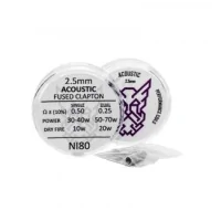 2x vorgewickelte Coils - vers. Optionen 2.5/3.5 mm Beared Viking Customs2x vorgewickelte Coils - vers. Optionen 2.5/3.5 mm Electric – fused Claptons 26 coils 2.5mm / 3mmElectric Ni802.5mm (fused clapton)Simple 0.30 ohms 30w-40wDouble 0.15 ohms 50w-70w3mm (fused clapton)Simple 0.36 ohms 35w-45wDouble 0.18 ohms 60w-80wJuicy Lucy – alien 29 coils 2.5mm / 3mmJuicy Lucy Ni802.5mm (alien)Simple 0.40 ohms 30w-40wDouble 0.20 ohms 50w-65w3mm (alien)Simple 0.48 ohms 35w-45wDouble 0.24 ohms 60w-75wBlue Steel – fused Claptons 28 SS coils 2.5mm / 3mm Acier bleu SS316L/Ni802,5 mm (clapton fused)Simple 0,36 ohms 30w-40wDouble 0,18 ohms 50w-60w3mm (clapton fused)Simple 0,42 ohms 35w-45wDouble 0,21 ohms 60w-70wAcoustic fused Claptons 28 coils 2.5mm / 3mmAcoustique Ni802,5 mm (clapton fused )Simple 0.50 ohms 30w-40wDouble 0,25 ohms 50w-70w3mm (clapton fused)Simple 0,56 ohms 35w-45wDouble 0,28 ohms 60-80w12837Beared Viking Custom - Vorgewickelte Spezial Drähte9,90 CHFsmoke-shop.ch9,90 CHF 2x vorgewickelte Coils - vers. Optionen 2.5/3.5 mm Beared Viking Customs2x vorgewickelte Coils - vers. Optionen 2.5/3.5 mm Electric – fused Claptons 26 coils 2.5mm / 3mmElectric Ni802.5mm (fused clapton)Simple 0.30 ohms 30w-40wDouble 0.15 ohms 50w-70w3mm (fused clapton)Simple 0.36 ohms 35w-45wDouble 0.18 ohms 60w-80wJuicy Lucy – alien 29 coils 2.5mm / 3mmJuicy Lucy Ni802.5mm (alien)Simple 0.40 ohms 30w-40wDouble 0.20 ohms 50w-65w3mm (alien)Simple 0.48 ohms 35w-45wDouble 0.24 ohms 60w-75wBlue Steel – fused Claptons 28 SS coils 2.5mm / 3mm Acier bleu SS316L/Ni802,5 mm (clapton fused)Simple 0,36 ohms 30w-40wDouble 0,18 ohms 50w-60w3mm (clapton fused)Simple 0,42 ohms 35w-45wDouble 0,21 ohms 60w-70wAcoustic fused Claptons 28 coils 2.5mm / 3mmAcoustique Ni802,5 mm (clapton fused )Simple 0.50 ohms 30w-40wDouble 0,25 ohms 50w-70w3mm (clapton fused)Simple 0,56 ohms 35w-45wDouble 0,28 ohms 60-80w12837Beared Viking Custom - Vorgewickelte Spezial Drähte9,90 CHFsmoke-shop.ch9,90 CHF