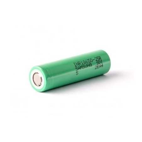 Samsung INR18650 25R 2500mAh 3,6V - 3,7V ungeschützt (Top Flat) Samsung INR18650 25R 2500mAh 3,6V - 3,7V ungeschützt (Top Flat)