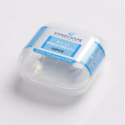 Vandy Vape Dual M - RDA - Coils - 10 Stück - 0.15 Ohm - MeshLieferumfang: 10x Vandy Vape Dual M - RDA - Coils - 10 Stück - 0.15 Ohm - MeshFertig konfektionierte Mesh-Gitterzuschnitte ("Coils") zum Einbau in Mesh Selbstwickelverdampfer, z.B. Kylin M RTAWiderstand 0.15&nbsp;Ohm&nbsp;Material Kanthal A1Leistungsbereich 50 - 70WAbmessung&nbsp;16 x 6 x 8 mmLieferumfang10x VandyVape A1 Dual M Coil 0.15 OhmSpeziell für den Vandy Vape Mato RDTA (0.26 ohm) und andere Selbstwickler8722Vandy Vape Full Steam Ahead8,90&nbsp;CHFsmoke-shop.ch8,90&nbsp;CHF