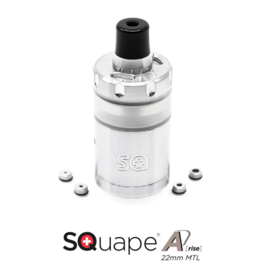 SQuape A[rise] RTA 22mm MTL Squape - Selbstwickelverdampfer...Lieferumfang1x SQuape A[rise] 22mm MTL teilmontiert1x SQuip Tip A 22mm MTL1x MTL Kit (4 Luftdüsen aus Edelstahl in 0.8mm, 1.0mm, 1.5mm, 2.0mm)1x SQ Grip Band1x 3mm InbusschlüsselDiv. Ersatzschrauben und O-Ringe1x Gebrauchsinformation13149Stattqualm / Squape172,00 CHFsmoke-shop.ch172,00 CHF