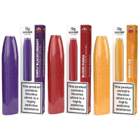 Geek Bar X Vampire Vape Disposable -20 mg - Mango IceLieferumfang: 1x Geek Bar X Vampire Vape Disposable - Mango Ice2ml Hülse mit außergewöhnlichen fruchtigen Aromen.Vorgefüllte Hülse. TPD BEREITSchlankes, modernes und diskretes Format.Eingebauter 500mAh-Akku.Automatische Auslosung.20mg Nikotin Flüssigkeit.Vape 550 Züge auf Ihrer E-Zigarette mit großartigem Geschmack.Geschmack: Mango on Ice13141geekvape4,70 CHFsmoke-shop.ch4,70 CHF