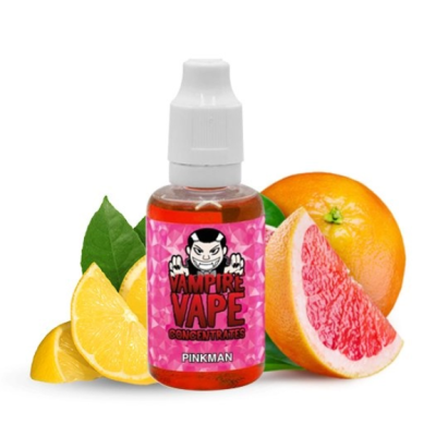 Aroma -PINKMAN - 10/30 ml von Vampire Vape (DIY)Lieferumfang: 1x 30 oder 10ml Aroma PINKMAN  von Vampire Vape Vampire Vape Aroma 10/30ml PINKMANGeschmack:  Fruchtexplusion auf Pamplemuse mit  Orangen und Zitronen.Ein fruchtiger Unterton und einem kühlen Nachgang.Ein fruchtiger Unterton und einem kühlen Nachgang.Es wird empfohlen, ein Glas Tank zu verwenden!Dosierempfehlung : ca. 10-15 %Aroma nie pur Dampfen!1837Vampire Vape12,00 CHFsmoke-shop.ch12,00 CHF