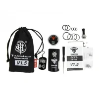 Tauren MTL RTA V1.5 - THC Thunderhead - 24mmThunderhead - Tauren MTL RTA 2MLSublime Verdampfer mit einer restriktiven ziehen.Ein 2ml Tank.Befüllung von oben.Wabenförmiges Design.Innovation dank des 360-Luftstromsystems.Steuerung des Luftstroms von unten.Einzelne Spule Deck.Größe: 24x49,5mm.Geliefert mit einer Vielzahl von Zubehör.Lieferumfang:1 x Tauren MTL RTA V1.51 x Metallrohr5 x Luftstromeinsätze1 x lange Tropferspitze1 x Pyrex1 x Satz Schrauben1 x Inbusschlüssel1 x Schraubendreher1 x Baumwolle2 x Spulen mtl verschmolzen1 x Handbuch1 x Karte1 x GarantieMerkmaleGröße: 24 x 49.5mmFassungsvermögen: 2mlTropfspitze: 510Kurze und lange Tropfspitze verfügbarDeck: EinzelspuleFüllungstyp: obenLuftstrom: MTL/RDL13165Thunderhead62,00 CHFsmoke-shop.ch62,00 CHF
