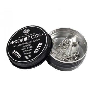 Tri-core Fused Clapton 3-28/36 ni80 vers. Ausführungen (10 Stück) - YachtvapesLieferumfang: Tri-core Fused Clapton 3-28/36 ni80 0.32ohm 2.5mm (10 Stück) - YachtvapesDiese Packung enthält 10 Spulen.Hergestellt aus Ni80.Zusammensetzung 3-28 / 36Innendurchmesser von 2,5 mm.Absolut ausgezeichneten Geschmack und vape Produktion13168Yachtvapes - Coils and more9,90 CHFsmoke-shop.ch9,90 CHF Tri-core Fused Clapton 3-28/36 ni80 vers. Ausführungen (10 Stück) - YachtvapesLieferumfang: Tri-core Fused Clapton 3-28/36 ni80 0.32ohm 2.5mm (10 Stück) - YachtvapesDiese Packung enthält 10 Spulen.Hergestellt aus Ni80.Zusammensetzung 3-28 / 36Innendurchmesser von 2,5 mm.Absolut ausgezeichneten Geschmack und vape Produktion13168Yachtvapes - Coils and more9,90 CHFsmoke-shop.ch9,90 CHF