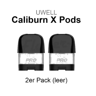 2x Caliburn X Pods - Ersatzkartuschen von UwellLieferumfang: 2x Caliburn X Pods - Ersatzkartuschen von UwellDie passenden Ersatzkartuschen für das Caliburn Pod Kit besitzen ein Fassungsvermögen von 3 ml und wurden mit einem verstellbaren Airflow System ausgestattet. Bestückt werden sie mit dem Caliburn X Ersatzcoils von Uwell, welche in verschiedenen Widerständen erhältlich sind.Für Ihre Caliburn X Pod E-Zigarette kaufen Sie hier einen neuen Leerpod&nbsp;Ersatztank.3ml Tank&nbsp;(leer)ohne Coilfür alle Caliburn G Coilsnachfüllbar2er Pack Caliburn X PodsVerwenden Sie mehrerer&nbsp;Caliburn X Leerpods, können Sie diese ganz bequem mit verschiedenen Liquids befüllen und schnell den Geschmack der E-Zigarette wechseln.13241Uwell 2,80&nbsp;CHFsmoke-shop.ch2,80&nbsp;CHF