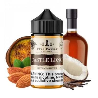 Castle Long Original 0mg 50ml - Five Pawns - ShortfillCastle Long ist ein Gourmet-Liquid mit markanten Noten von Kokosnuss und gerösteten Mandeln für einen ausgewogenen, weichen Geschmack. Angereichert mit Madagaskar- und französischer Vanille, wird Castle Long mit karamellisiertem braunem Zucker und einem subtilen Kentucky Bourbon für ein wirklich unvergleichliches Erlebnis gemischt.Hersteller Five PawnsSortiment OriginalLand USAGeschmack : GourmetPG/VG-Verhältnis 50/50Verpackung 60ml PE-Flasche mit kindersicherem VerschlussFüllmenge: 50ml13282Five Pawns Signature vapor Liquids California26,90 CHFsmoke-shop.ch26,90 CHF Castle Long Original 0mg 50ml - Five Pawns - ShortfillCastle Long ist ein Gourmet-Liquid mit markanten Noten von Kokosnuss und gerösteten Mandeln für einen ausgewogenen, weichen Geschmack. Angereichert mit Madagaskar- und französischer Vanille, wird Castle Long mit karamellisiertem braunem Zucker und einem subtilen Kentucky Bourbon für ein wirklich unvergleichliches Erlebnis gemischt.Hersteller Five PawnsSortiment OriginalLand USAGeschmack : GourmetPG/VG-Verhältnis 50/50Verpackung 60ml PE-Flasche mit kindersicherem VerschlussFüllmenge: 50ml13282Five Pawns Signature vapor Liquids California26,90 CHFsmoke-shop.ch26,90 CHF