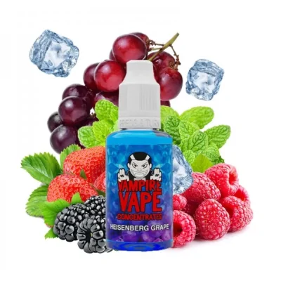 Aroma -HEISENBERG GRAPE - 30 ml von Vampire Vape (DIY)Der Heisenberg, aber mit Trauben, noch fruchtiger, noch besser!Lieferumfang: 1x Aroma -HEISENBERG GRAPE - 30 ml von Vampire Vape (DIY)&nbsp;Vampire Vape Aroma&nbsp; 30 ml HeisenbergGeschmack:&nbsp; Typisch Heisenberg mit Traube , fruchtig mit kühler Note Ein fruchtiger Unterton , Traubenund einem kühlen Nachgang.Dosierempfehlung : ca. 10-15 %Aroma nie pur Dampfen!Hersteller Vampire VapeLand Vereinigtes KönigreichGeschmack Fruchtig &amp; FrischVerpackung Flacon PE 30ml avec bouchon sécurité enfantInhalt 30mlZiehzeit 2 - 3 TageEmpfohlene Dosierung 10% bis 15%13286Vampire Vape12,00&nbsp;CHFsmoke-shop.ch12,00&nbsp;CHF