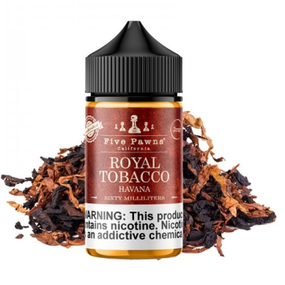 Royal Tobacco -Havanna- 0mg 50ml - Five Pawns - shortfillRoyal Tobacco wurde entwickelt, um den Geschmack des Habano-Tabakblattes zu imitieren, das als der beste Tabak der Welt gilt. Mit tropischen Noten, ist dieser Gourmet Liquid von reichen und würzigen Aromen von schwarzem Tabak begleitet. Ein Kenner der Tabak der Wahl, probieren Sie die Five Pawns Unterschied!Royal Tobacco -Havanna- 0mg 50ml - Five Pawns - shortfillHersteller Five PawnsSortiment OriginalLand USAGeschmack TobaccoPG/VG-Verhältnis 50/50Verpackung 60ml PE-Flasche mit kindersicherem VerschlussFassungsvermögen 50ml13332Five Pawns Signature vapor Liquids California22,90 CHFsmoke-shop.ch22,90 CHF