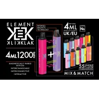 Disposable - Klik Klak - Einzeln (600) oder 2x Magnetisch (2x 600 mah)ELEMENT E-LIQUID kommt in Einweg Pod mit seiner Reichweite an Klik Klak. Dieser Einweg Pod ist eine echte Innovation weil es der erste magnetische Einweg Pod ist, mit dem Sie 2 Geschmacksrichtungen kombinieren oder einfach die Autonomie erhöhen können, um von 600 auf 1200 puffs zu gehen. Sie werden einen großzügigen Dampf und exotische Geschmäcker für alle genießen!Erste Disposable mit 1200 mah mit Nikotin - dank Magnet können Sie die Reichweite erhöhen (Dazu braucht es 2 Stück) Lieferumfang = 1 Stück - kann auch alleine gedampft werden.Verkauf einzeln (600 mah) - kombinieren Sie zwei Sticks dank der Magnetlösung zu einem grossen DisposableDIE AROMENTropical FruitEine Mischung aus exotischen FrüchtenPineappleAnanas-GeschmackSuper SourSaurer Bonbongeschmack zum Kombinieren mit anderen AromenBlue Sour RaspberryDer ultra-fruchtige Geschmack der Heidelbeer-Himbeer-Mischung, gleichzeitig süß, süß und leicht spritzig!Peach IceWeicher Pfirsichgeschmack mit einem Hauch von FrischeRaspberry LemonadeHimbeer Limonade.PassionHingabesfruchtWatermelonGeschmack nach WassermeloneAloe GrapeTrauben- und Aloe Vera-GeschmackIceErfrischender Geschmack zum Kombinieren mit anderen Aromenverkauf Einzeln - wir empfehlen Ihnen 2 Stück zu kaufen um zu einer Disposable zu verbinden (geschmäcker können auch beliebig kombiniert werden - aus 600 mah Batterie werden so 1200 13329Element - Klick Klak - First Disposable mit 1200 Zügen4,10 CHFsmoke-shop.ch4,10 CHF Disposable - Klik Klak - Einzeln (600) oder 2x Magnetisch (2x 600 mah)ELEMENT E-LIQUID kommt in Einweg Pod mit seiner Reichweite an Klik Klak. Dieser Einweg Pod ist eine echte Innovation weil es der erste magnetische Einweg Pod ist, mit dem Sie 2 Geschmacksrichtungen kombinieren oder einfach die Autonomie erhöhen können, um von 600 auf 1200 puffs zu gehen. Sie werden einen großzügigen Dampf und exotische Geschmäcker für alle genießen!Erste Disposable mit 1200 mah mit Nikotin - dank Magnet können Sie die Reichweite erhöhen (Dazu braucht es 2 Stück) Lieferumfang = 1 Stück - kann auch alleine gedampft werden.Verkauf einzeln (600 mah) - kombinieren Sie zwei Sticks dank der Magnetlösung zu einem grossen DisposableDIE AROMENTropical FruitEine Mischung aus exotischen FrüchtenPineappleAnanas-GeschmackSuper SourSaurer Bonbongeschmack zum Kombinieren mit anderen AromenBlue Sour RaspberryDer ultra-fruchtige Geschmack der Heidelbeer-Himbeer-Mischung, gleichzeitig süß, süß und leicht spritzig!Peach IceWeicher Pfirsichgeschmack mit einem Hauch von FrischeRaspberry LemonadeHimbeer Limonade.PassionHingabesfruchtWatermelonGeschmack nach WassermeloneAloe GrapeTrauben- und Aloe Vera-GeschmackIceErfrischender Geschmack zum Kombinieren mit anderen Aromenverkauf Einzeln - wir empfehlen Ihnen 2 Stück zu kaufen um zu einer Disposable zu verbinden (geschmäcker können auch beliebig kombiniert werden - aus 600 mah Batterie werden so 1200 13329Element - Klick Klak - First Disposable mit 1200 Zügen4,10 CHFsmoke-shop.ch4,10 CHF