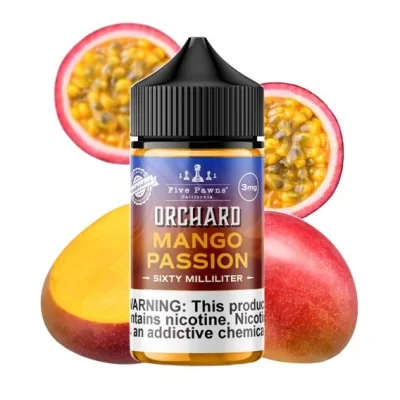 Mango Passion Orchard Blends 0mg 50ml - Five Pawns - shortfillDie mutigere, süßere und fruchtigere Mango Passion, nach der du gefragt hast, ist da. Mango Passion ist eine sorgfältig hergestellte tropische Mischung aus Haden Mango und Purple Passion Fruit, gemischt zur Perfektion für eine Inselflucht in jedem Zug.Mango Passion Orchard Blends 0mg 50ml - Five Pawns - shortfillHersteller Five PawnsSortiment OriginalLand USAGeschmack Fruchtig &amp; GourmetPG/VG-Verhältnis 50/50Verpackung 60ml PE-Flasche mit kindersicherem VerschlussFassungsvermögen 50ml13335Five Pawns Signature vapor Liquids California19,90 CHFsmoke-shop.ch19,90 CHF