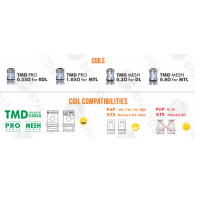 Tank TMD BORO Lite 5.00ml - BP Mods (Coils PNP und GTX) ink. TMD V2 CoilsTank kompatibel mit Billet Box Typ Boxen.Einstellbare Luftstrom zu finden, Ihre perfekte ziehen (MTL zu DL).Geniale Anti-Kondensation waschbar Baumwolle System.Befüllung von der Seite.Kompatibel mit TMD Pro und Mesh Coils sowie PnP und GTX.Fassungsvermögen von 5ml.Lieferumfang: 1 x TMD Boro1 x Résistance TMD V2 0.5ohm 1 x Résistance TMD V2 0.3ohm1 x Accessories pack1 x User manualCaracteristics:Compatible with TMD Pro and Mesh coils as well as PnP and GTXCapacity : 5mlAdjustable airflowMTL to DL draw13343BP MODS39,90 CHFsmoke-shop.ch39,90 CHF