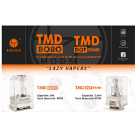 Tank TMD BORO Lite 5.00ml - BP Mods (Coils PNP und GTX) ink. TMD V2 CoilsTank kompatibel mit Billet Box Typ Boxen.Einstellbare Luftstrom zu finden, Ihre perfekte ziehen (MTL zu DL).Geniale Anti-Kondensation waschbar Baumwolle System.Befüllung von der Seite.Kompatibel mit TMD Pro und Mesh Coils sowie PnP und GTX.Fassungsvermögen von 5ml.Lieferumfang: 1 x TMD Boro1 x Résistance TMD V2 0.5ohm 1 x Résistance TMD V2 0.3ohm1 x Accessories pack1 x User manualCaracteristics:Compatible with TMD Pro and Mesh coils as well as PnP and GTXCapacity : 5mlAdjustable airflowMTL to DL draw13343BP MODS39,90 CHFsmoke-shop.ch39,90 CHF