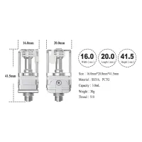 Ambition Mods Bishop³ Dot-cubed RBA - (Dotaio)Die Ambition Mods Bishop Dotcubed RBA wurde speziell für die dotAIO und dotAIO V2 E-Zigaretten von dotMod entwickelt. Die Bishop Dotcubed RBA ermöglicht die Verwendung der dotAIOs als klassische Selbstwickler.Der Fokus steht vor allem auf MTL- und RDL-Dampfen. So bietet die RBA ein klassisches Single-Coil-Wickeldeck mit zwei Pfosten. Der Zugwiderstand kann über wechselbare Air Pins stufenweise angepasst werden.In den Tank der Bishop Dotcubed RBA passen bis zu 3,0 ml Liquid. Mit dem mitgelieferten 510er Adapter kann die RBA zudem auch als klassischer Verdampfer verwendet werden.Hochwertiger RBA für die dotMod dotAIO V1 &amp; V2 SystemeFür MTL und RDL VapingZusammenarbeit zwischen Ambition Mods &amp; The Vaping Gentlemen ClubInspiriert durch den geschmackvollen und leistungsstarken Bishop RTA Rebuildable AtomizerBequem und einfach zu bedienenHergestellt aus SS316 und PCTGSeitlich befüllbares DesignKlar-Transparent TankKomfortables 2-Post Single Coil DeckAir Flow Regulierung mit Air PinsMitgelieferter 510er AdapterLieferumfang: 1x Bishop Dotcubed RBA1x 510er Adapter1x Blind Pin (eingesetzt)2x Klemmschraube1x Luftstift 2,0mm1x Air Pin 1.0mm (eingesteckt)3x Schornstein O-Ringe3x Air Pin O-Ringe4x Silikondichtungen13355Ambition Mods46,20 CHFsmoke-shop.ch46,20 CHF