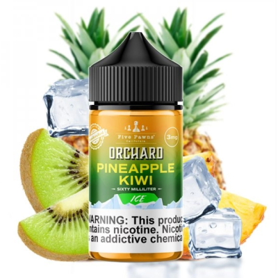 Pineapple Kiwi ICE Orchard Blends 0mg 50ml - Five Pawns - shortfillHier ist eine mutige und großzügige Mischung direkt von Five Pawns. Würzige und süße Ananas und frisch gepflückte Kiwi, aber dieses Mal in einer frischen Version, die die Geschmacksknospen wecken wird!Pineapple Kiwi Ice Orchard Blends 0mg 50ml - Five Pawns - shortfillHersteller Five PawnsSortiment OriginalLand USAGeschmack Fruchtig &amp; GourmetPG/VG-Verhältnis 50/50Verpackung 60ml PE-Flasche mit kindersicherem VerschlussFassungsvermögen 50ml13361Five Pawns Signature vapor Liquids California19,90 CHFsmoke-shop.ch19,90 CHF