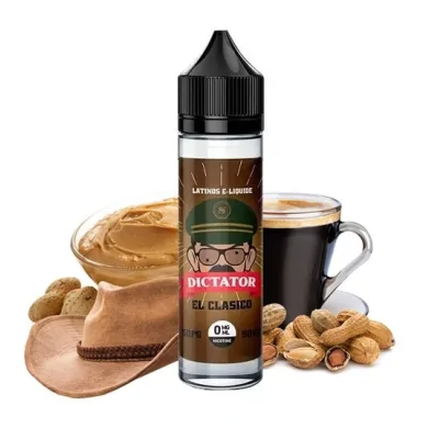 El Clasico 0mg 50ml - Dictator Savourea - ShortfillEin mexikanischer Gourmet-Klassiker mit Noten von Kaffee und Erdnussbutter.Manufacturer&nbsp;SavoureaRange&nbsp;Savourea DictatorCountry&nbsp;FranceFlavor&nbsp;ClassicPG/VG ratio&nbsp;50/50Packaging&nbsp;60ml PE bottle with childproof lockCapacity&nbsp;50mlNicotine rate&nbsp;0mg13378Dictator - Premium Liquids19,90&nbsp;CHFsmoke-shop.ch19,90&nbsp;CHF