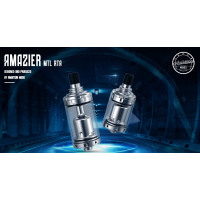 Ambition Mods Amazier MTL RTA Verdampfer (4ml)Amazier MTL RTA 4ml - Ambition ModsDie Macher von Bishop Purity und Riley MTL RTA sind zurück mit einer neuen Kreation namens Amazier MTL RTA. Der neue MTL-Zerstäuber von Ambition Mods ist aus SS316-Stahl gefertigt, hat einen Durchmesser von 22mm und ein Fassungsvermögen von 4ml Liquid-Refill. Er ist mit einem Flüssigkeitsregulierungssystem ausgestattet und für die Einstellung der Düse sind 3 Luftstifte erhältlich, die im Lieferumfang enthalten sind. Mehr Details Geeignet für MTL / RDL (mit dem zusätzlichen 3,5mm Stift nicht enthalten)22mm Durchmesser56mm HöheGewicht 58g.4ml FassungsvermögenSafttankschloss-Design1,0 mm (vorinstalliert) / 1,5 mm / 2,0 mm LuftstromstifteSS316 Konstruktion13396Ambition Mods50,10 CHFsmoke-shop.ch50,10 CHF